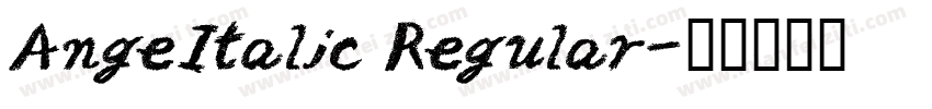AngeItalic Regular字体转换